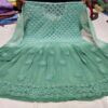 Georgette_dual_shade_short_chikankari_gown