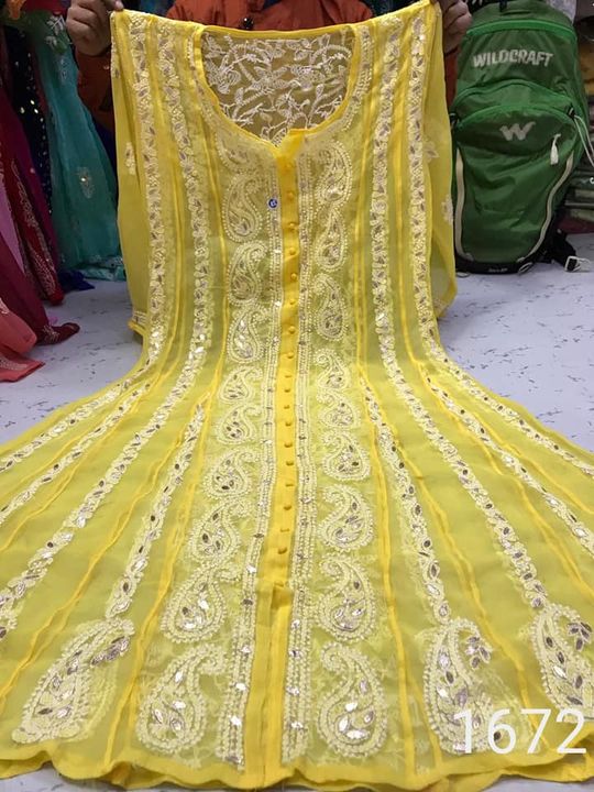 Georgette_back_panel_anarkali_with_gota_work