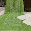 Georgette_Chikankari_kurti_with_mirror_work