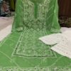 Georgette_Chikankari_kurti_with_mirror_work