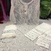 Georgette_rose_chari_chikankari_kurti_with_mirror_work