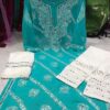 Georgette_rose_chari_chikankari_kurti_with_mirror_work