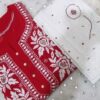 Georgette_cut_dana_resham_sequence_work_chikankari_kurti