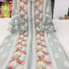 Georgette_multi_thread_bird_design_front_open_chikankari_kurti