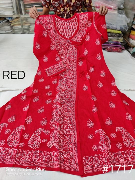 Premium_corbonize_cotton_front_open_chikankari_angrakha_kurti