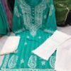Linen_cotton_chikankari_kurti