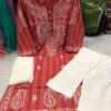 Linen_cotton_chikankari_kurti