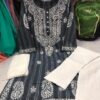 Linen_cotton_chikankari_kurti