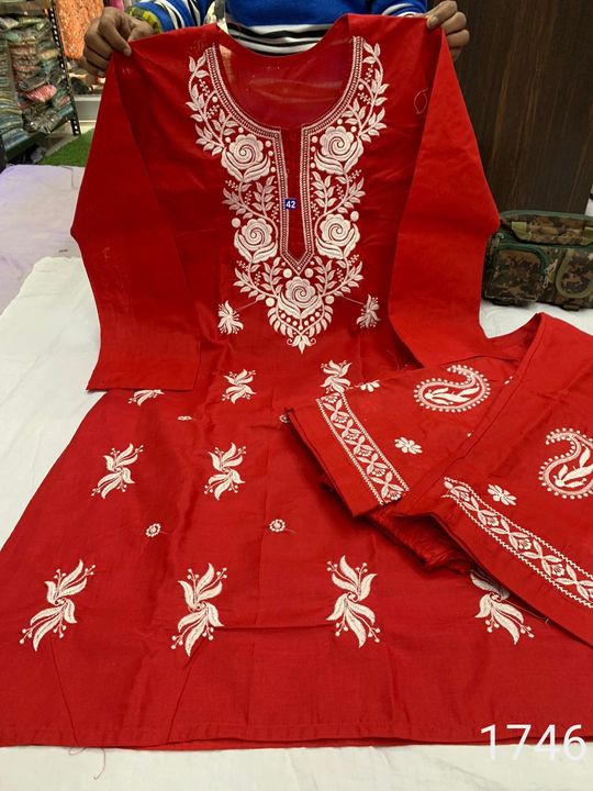 Cotton_chikankari_kurti_with_plazo_set