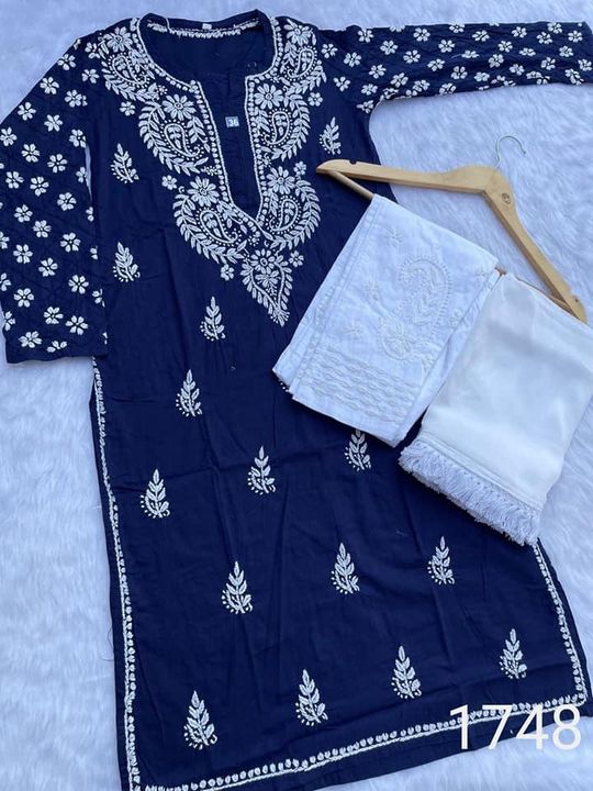 Pure_Cotton_Pintex_sleeves_chikankari_kurti