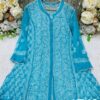 Pure_Georgette_front_open_all_over_jaal_short_chikankari_kurti