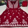 Rayon_chikankari_gown_with_adjustable_dori