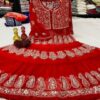 Georgette_matka_chikankari_gown_with_gota_patti_work