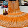 Georgette_matka_chikankari_gown_with_gota_patti_work