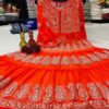 Georgette_matka_chikankari_gown_with_gota_patti_work
