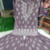 Modal_chikankari_kurti_with_gharara