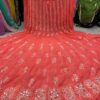 Georgette_chikankari__anarkali_with_mirror_work