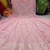 Georgette_chikankari__anarkali_with_mirror_work