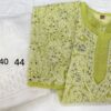 Georgette_chikankari_₹kurti_with__georgette_plazo_set__with_finest_quality_intricate_chikankari_hand_embroidery_with_mirror_work