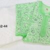 Georgette_chikankari_₹kurti_with__georgette_plazo_set__with_finest_quality_intricate_chikankari_hand_embroidery_with_mirror_work