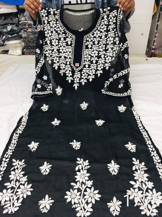 Ghas_Patti_Work_chikankari_Kurti