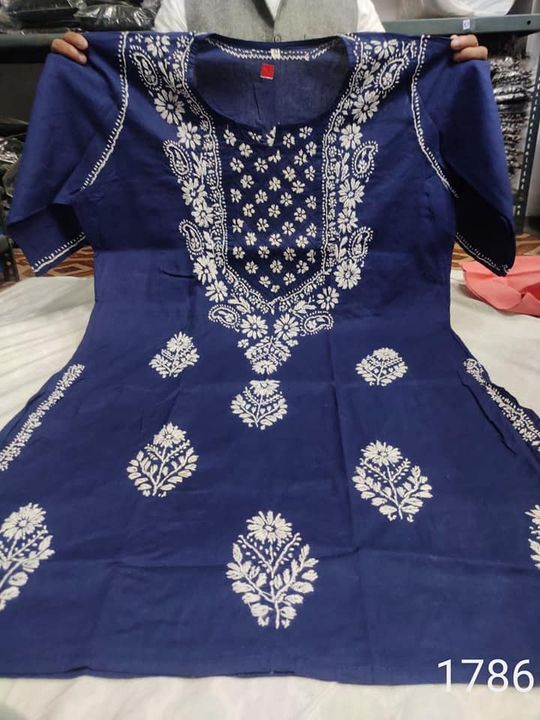 Cotton_pintex_gala_chikankari_kurti