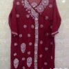 Georgette_angrakha_chikankari_kurti