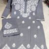 Cotton_buta_chikankari_kurti