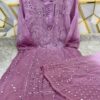 George_panel_chikankari_kurti_with_sharara_dye_set_with_mirror_work