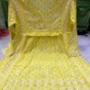 Dobby_cotton_lace_chikankari_short_gown