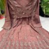 Dobby_cotton_lace_chikankari_short_gown