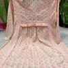 Dobby_cotton_lace_chikankari_short_gown
