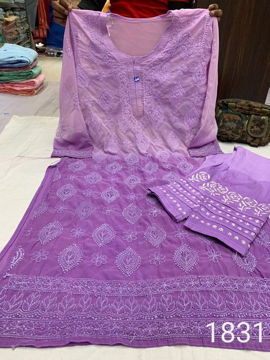 Georgette_dye_chikankari__SET