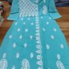 Slub_cotton_chikankari_angrakha_kurti