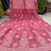 Georgette_bell_sleeves_chikankari_gown