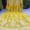 Georgette_bell_sleeves_chikankari_gown