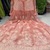 Georgette_bell_sleeves_chikankari_gown