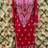 Rayon_gala_buti_chikankari_kurti