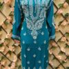 Rayon_gala_buti_chikankari_kurti