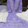 Georgette_daman_kairi_chikankari_kurti