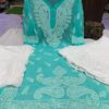 Georgette_daman_kairi_chikankari_kurti