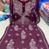 Georgette_gala_buti_chikankari_kurti