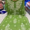 Georgette_gala_buti_chikankari_kurti