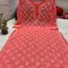 Georgette_buti_jaal_chikankari_kurti