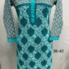 Chiffon_Georgette_Long_kurti_with_finest_quality_intricate_chikankari_hand_embroidery_with_sleeves_full_work