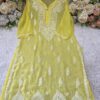 Georgette_daman_gala_buti_chikankari_kurti