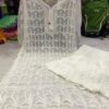 Georgette_chikankari_kurti