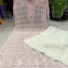 Georgette_chikankari_kurti