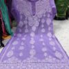 Georgette__chikankari__kurti