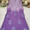 Georgette_dual_shade_rose_embroidery_chikankari_kurti
